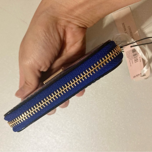 Victoria's Secret Royal Blue Croc-Embossed like Wallet - Picture 5 of 9